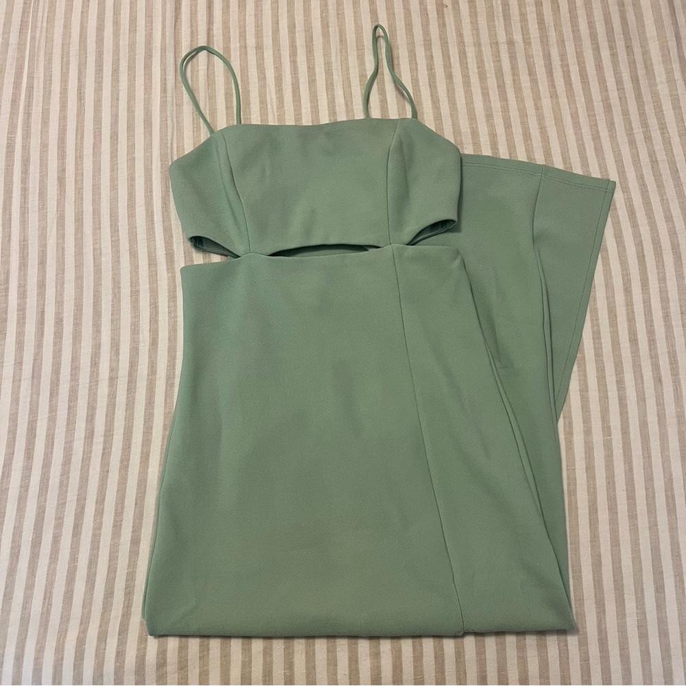 Hello Molly Sage Green Midi Dress